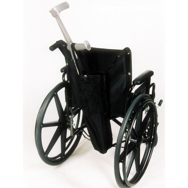 Crutch Holder for Wheelchairs with Push Handles